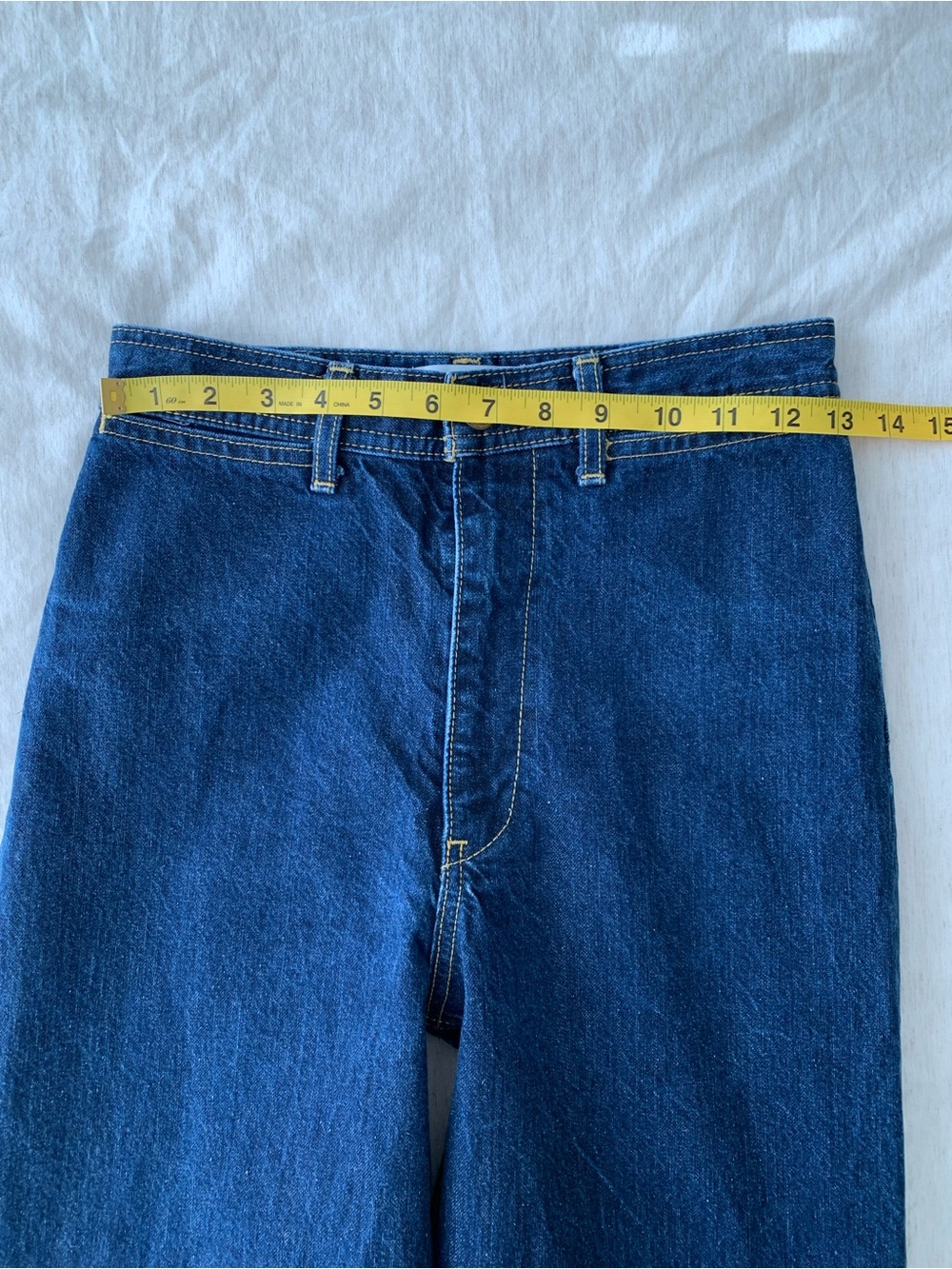 Moussy Azul Jeans High-Rise Wide Leg women’s  Jeans - Dark blue size M - Picture 5 of 10